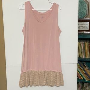 LOGO layers Ruffled Tank